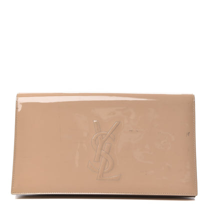 Saint Laurent Patent Calfskin Monogram Large Belle De Jour Clutch Chair 1 of 13