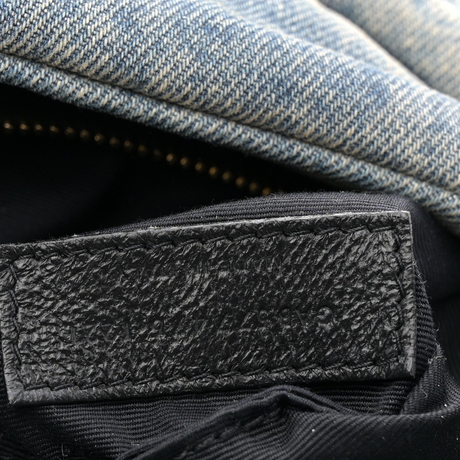 Saint Laurent Denim Quilted Small Loulou Puffer Monogram Chain Satchel Blue Cinnamon 7 of 10