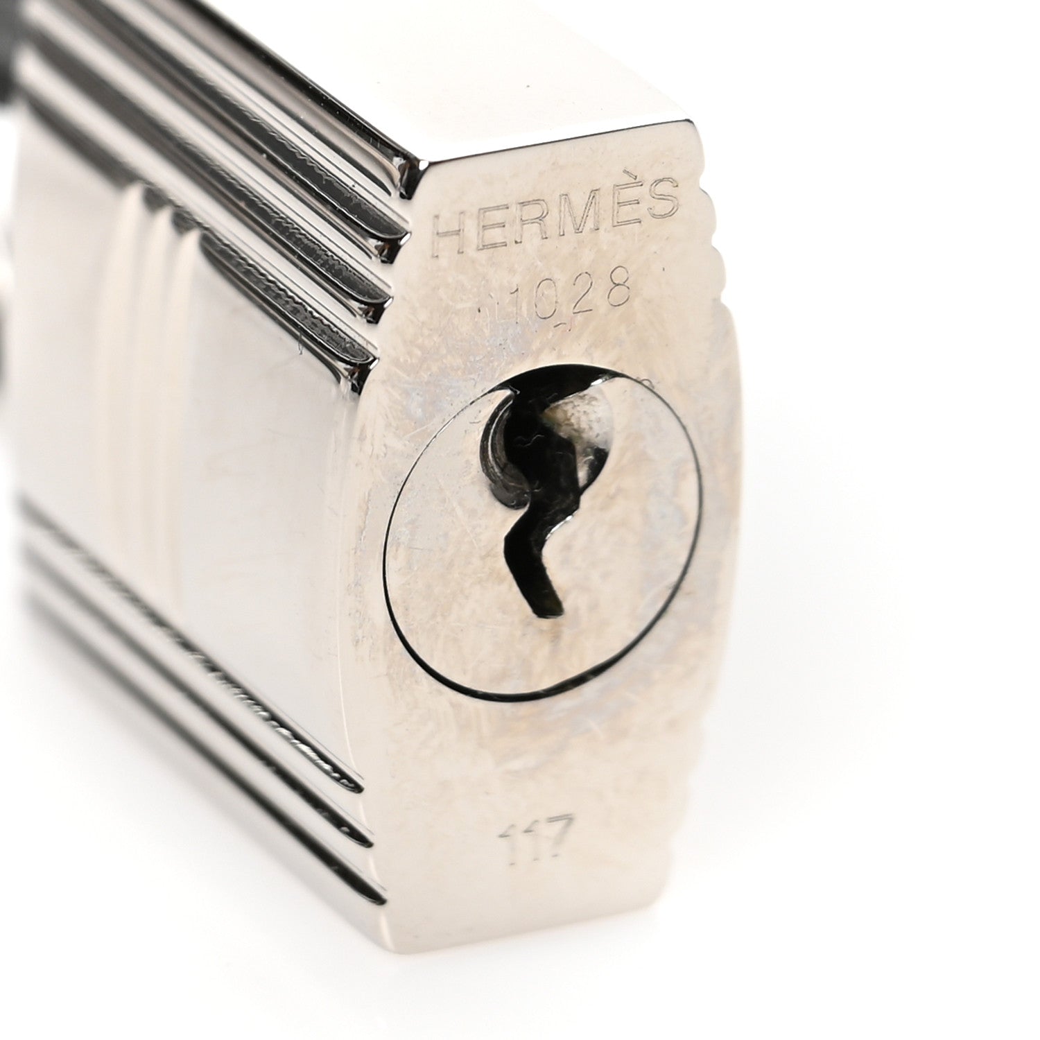 Hermes Epsom Lock and Key Clochette Set Graphite 3 of 3