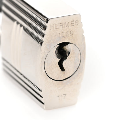 Hermes Epsom Lock and Key Clochette Set Graphite 3 of 3