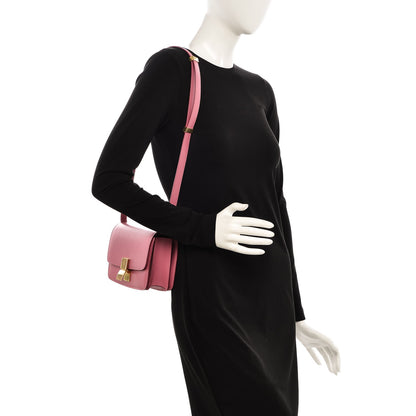 Celine Smooth Calfskin Small Classic Box Flap Bag Pink 2 of 7