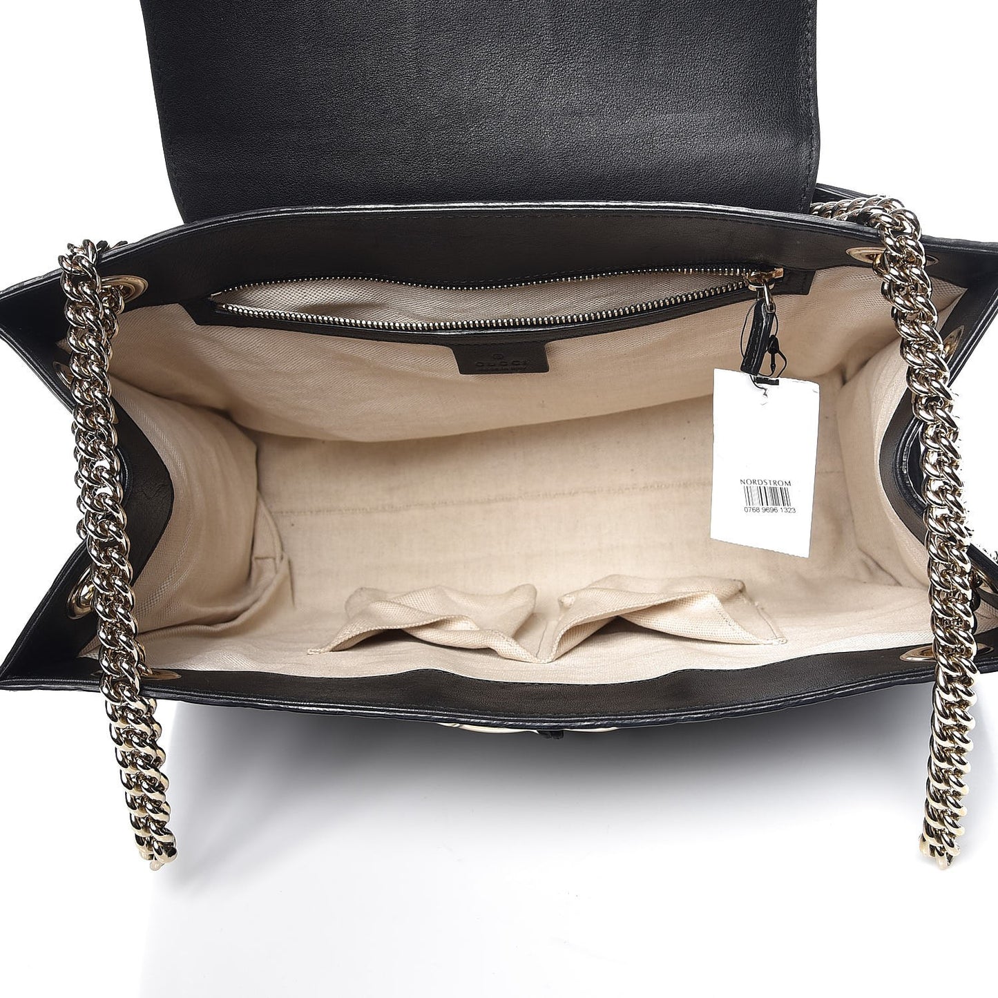 Guccissima Large Emily Chain Shoulder Bag Black