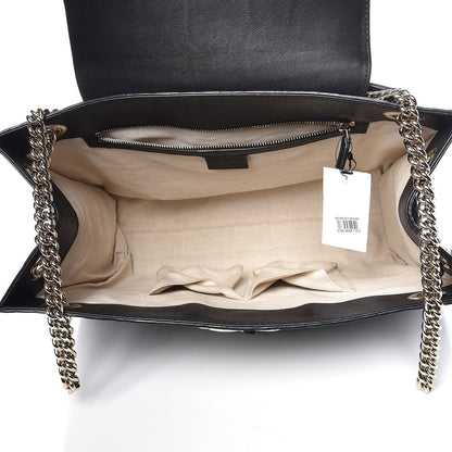 Gucci Guccissima Large Emily Chain Shoulder Bag Black 5 of 8