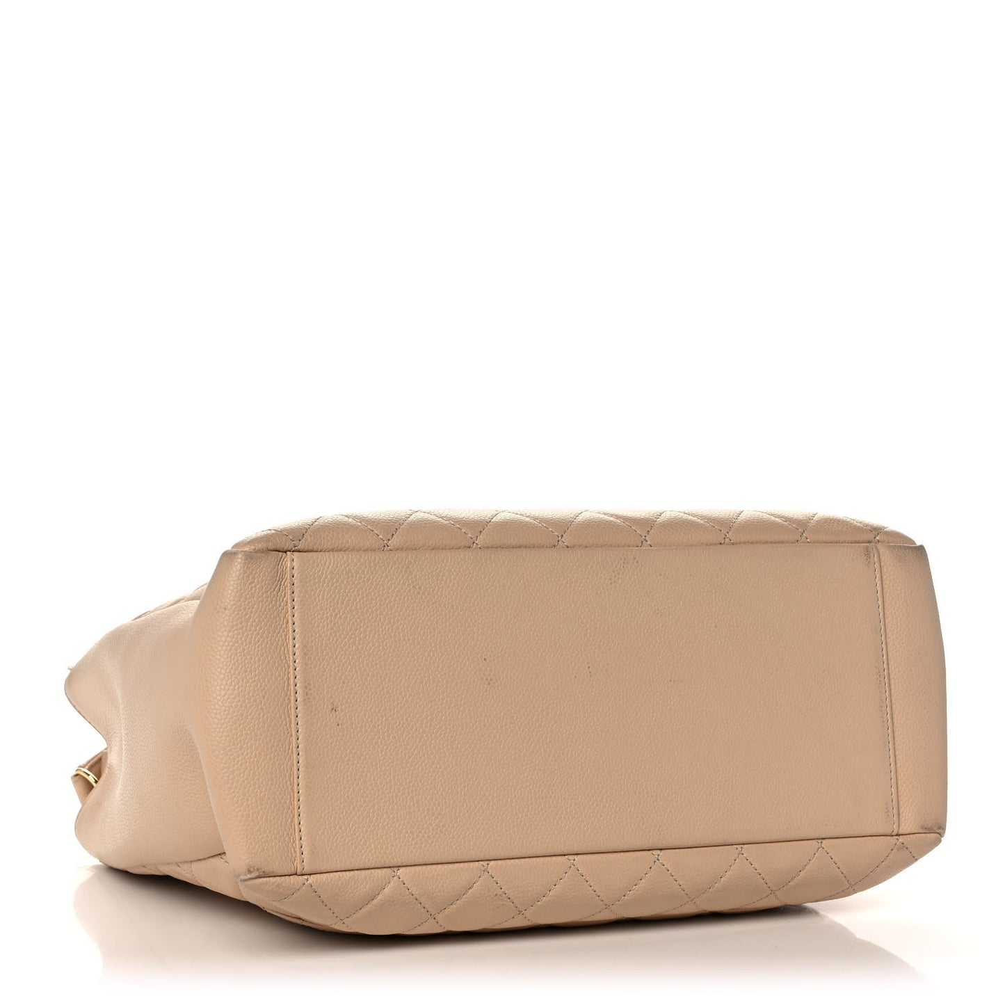 Caviar Quilted Grand Shopping Tote GST Beige