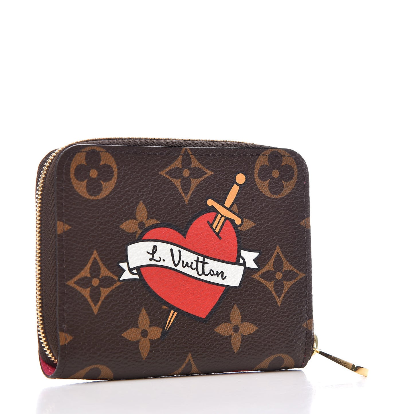Monogram Travel Stickers Zippy Coin Purse