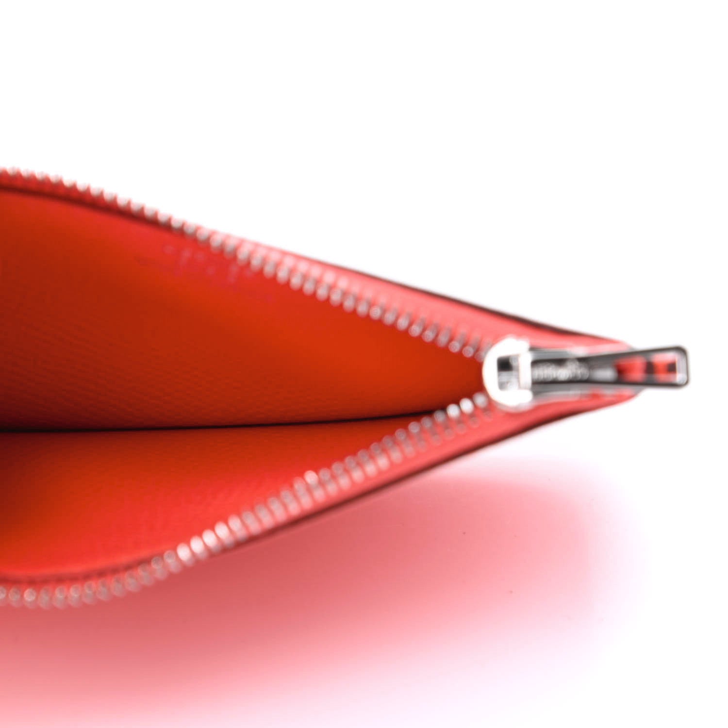 Hermes Epsom Enamel Constance Slim Wallet Rose Texas Rouge De Coeur 7 of 10