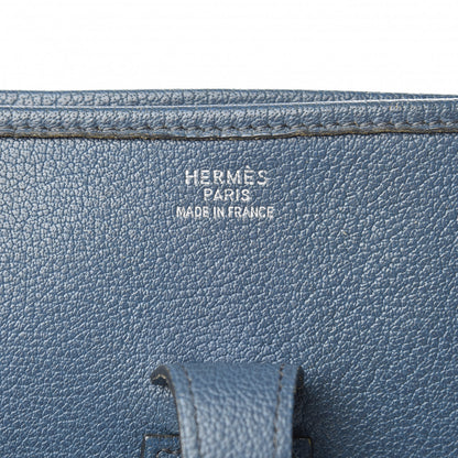 Hermes Buffle Skipper Evelyne GM Bleu Saphir 6 of 17