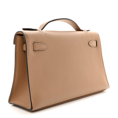 Hermes Swift Kelly Pochette Clutch Chai 3 of 12