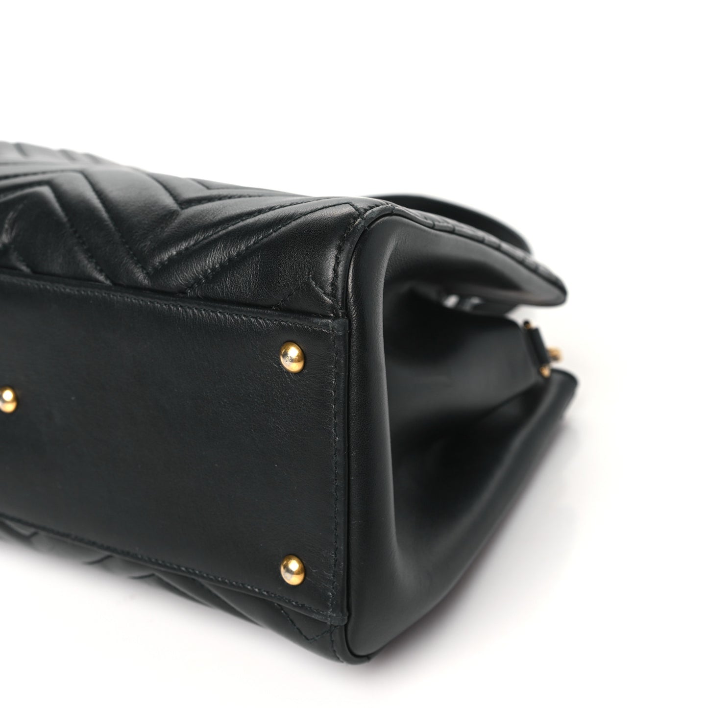 Calfskin Matelasse Small GG Marmont Tote Black
