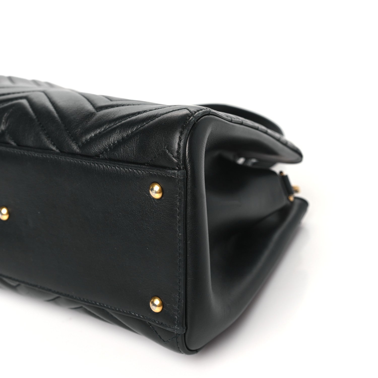Gucci Calfskin Matelasse Small GG Marmont Tote Black 10 of 15
