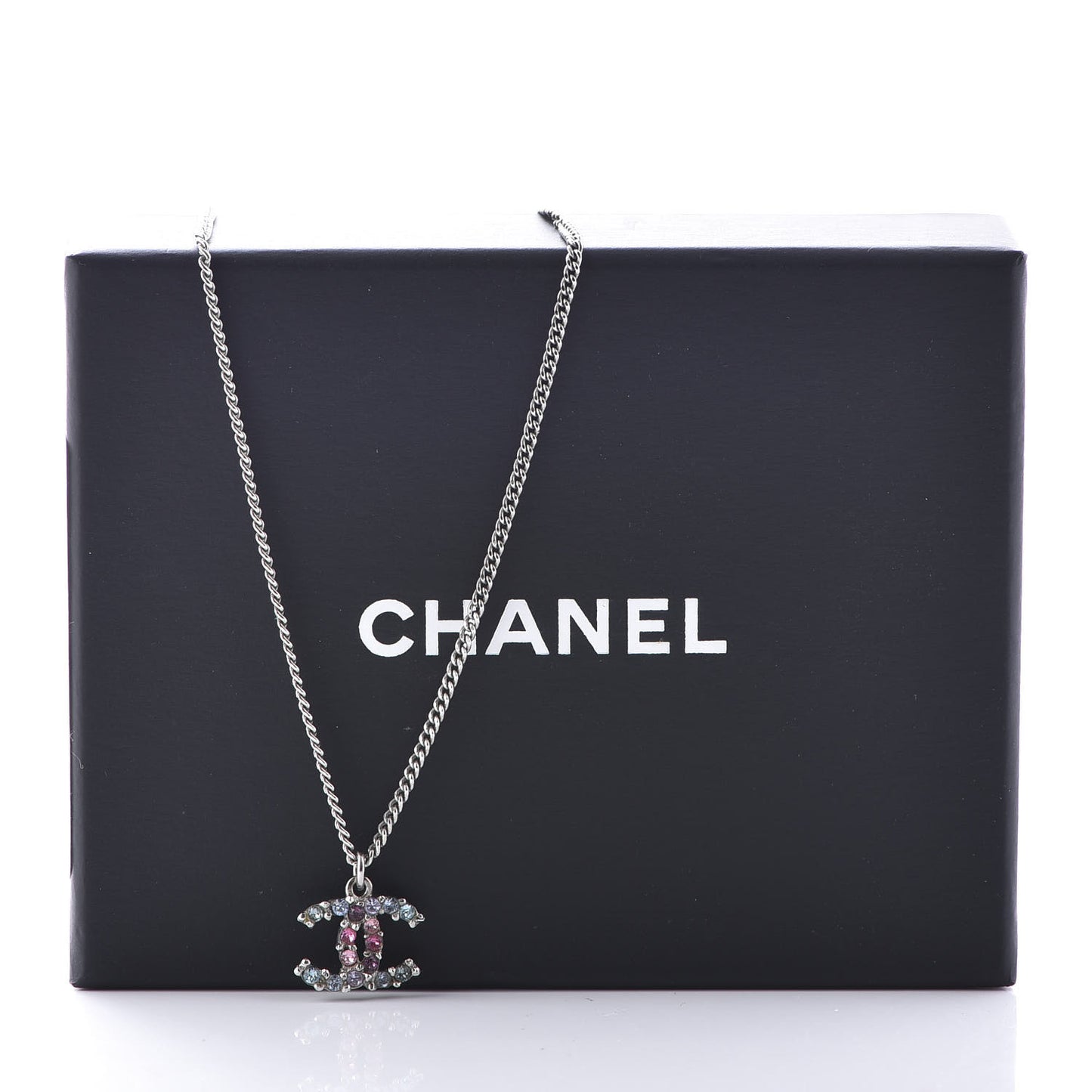 Crystal CC Necklace Gold Multicolor
