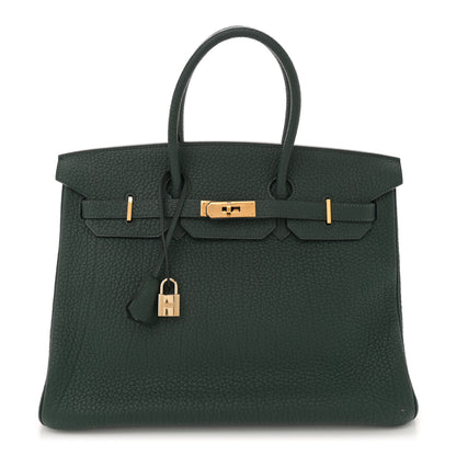 Hermes Fjord Birkin 35 Vert Fonce 1 of 14