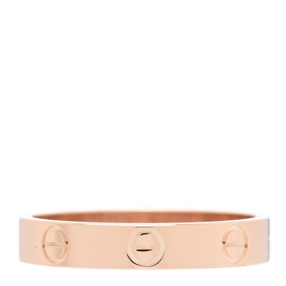 Cartier 18K Pink Gold 3.5mm LOVE Wedding Band Ring 56 7.5 3 of 4