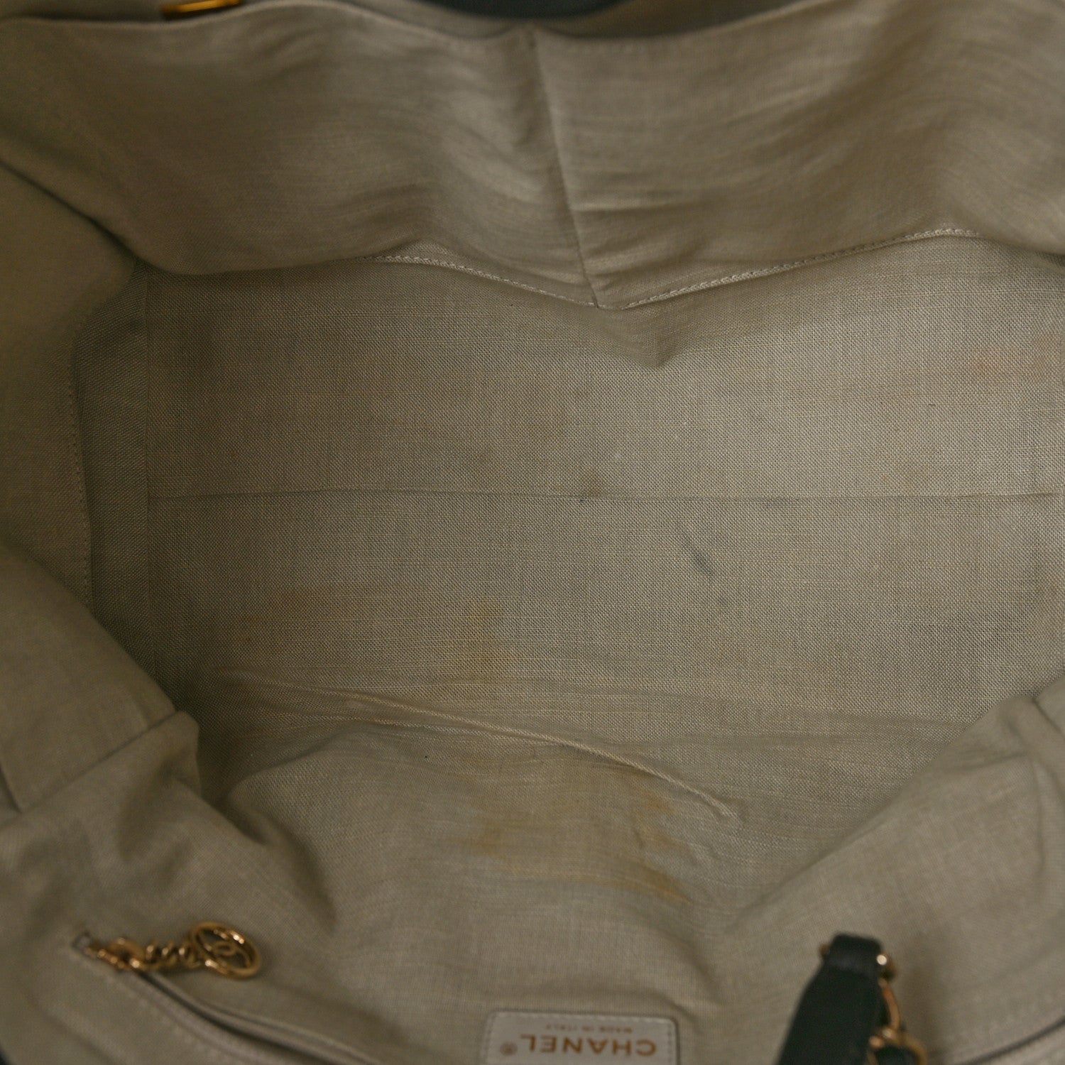 Chanel Mixed Fibers Large Deauville Tote Black 5 of 11