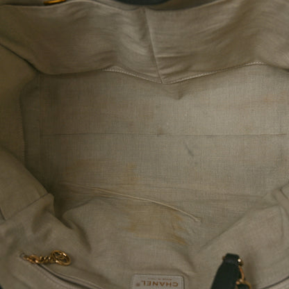 Chanel Mixed Fibers Large Deauville Tote Black 5 of 11