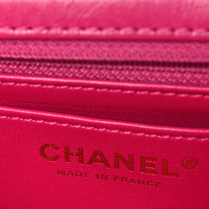 Chanel Aged Calfskin Quilted 2.55 Reissue Mini Flap Fuchsia 5 of 9
