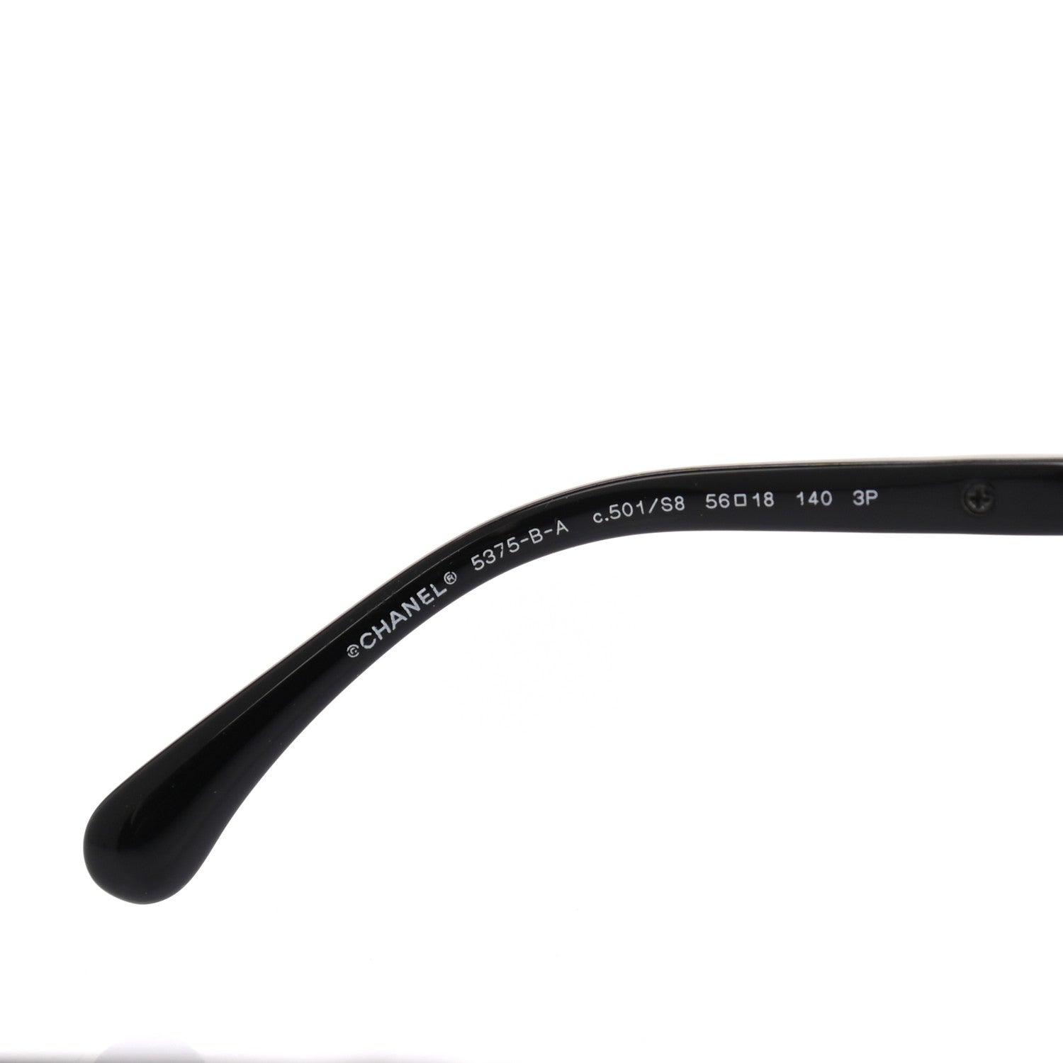 Chanel Acetate Cat Eye 5375 Sunglasses Black 5 of 7