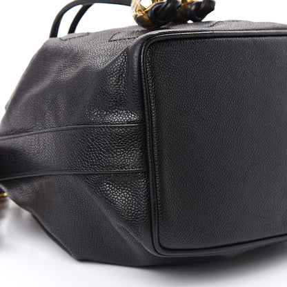 Chanel Caviar CC Drawstring Shoulder Bag Black 8 of 13
