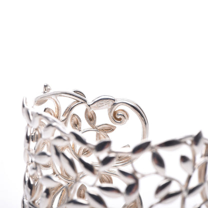 Tiffany Sterling Silver Wide Paloma Picasso Olive Leaf Cuff Bracelet 4 of 5