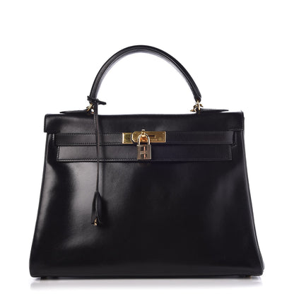 Hermes Box Kelly Retourne 32 Black 1 of 11