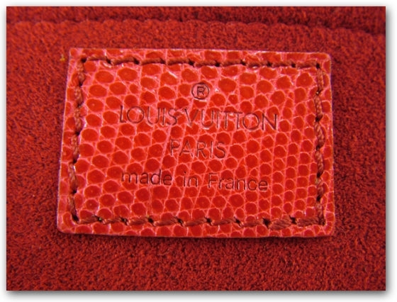 Monogram Cerises Lizard Sac Fermoir GM