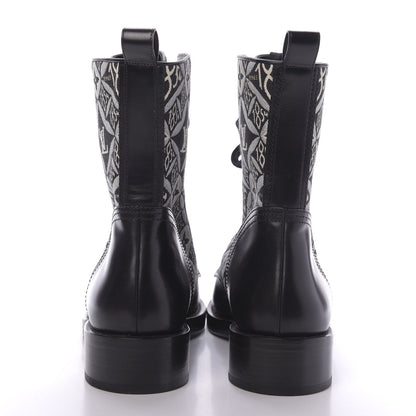 Louis Vuitton Jacquard Calfskin Since 1854 Metropolis Flat Ranger Boot 38.5 Gray 8 of 9