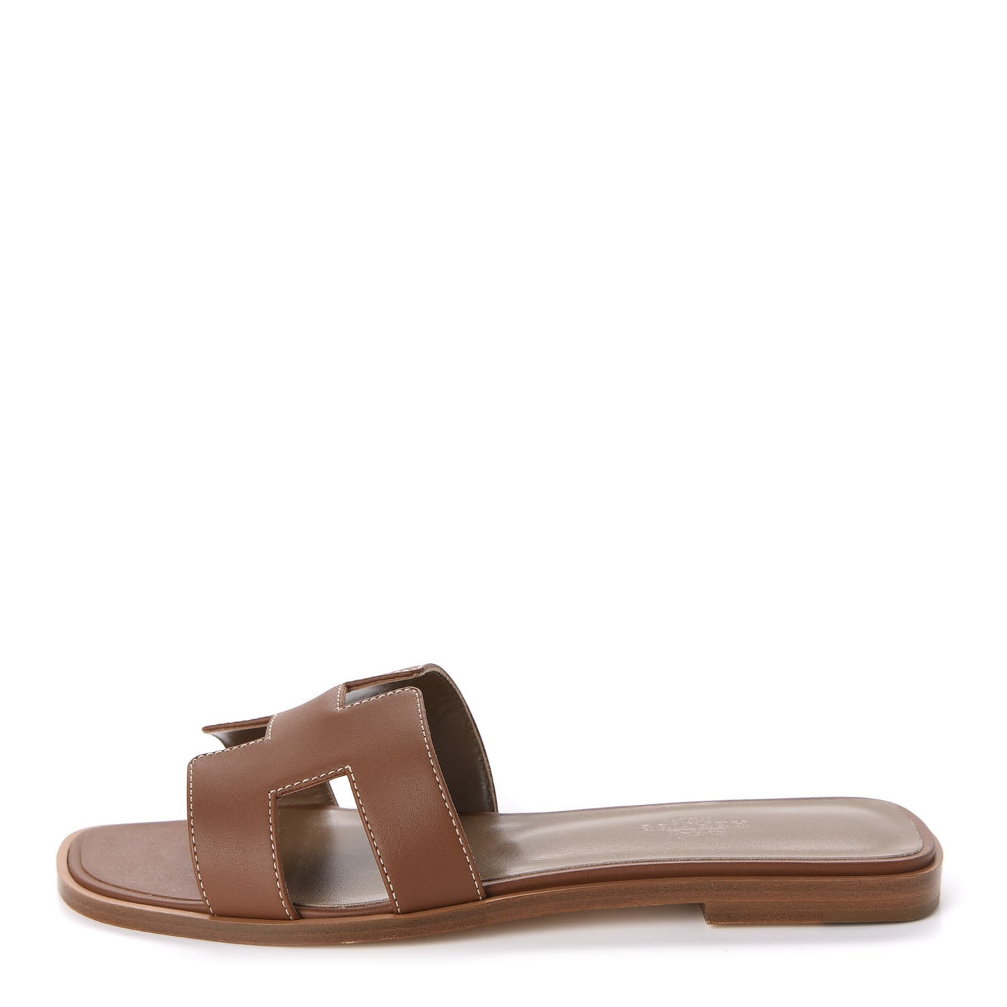Box Calfskin Oran Sandals 37.5 Gold
