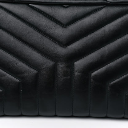 Saint Laurent Calfskin Y Quilted Monogram Medium Loulou Chain Satchel Black 7 of 7