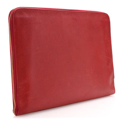 Chanel Caviar Timeless CC Portfolio Red 3 of 8