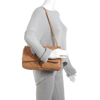 Chanel Calfskin Quilted Large Retro Chain Flap Beige 2 of 8
