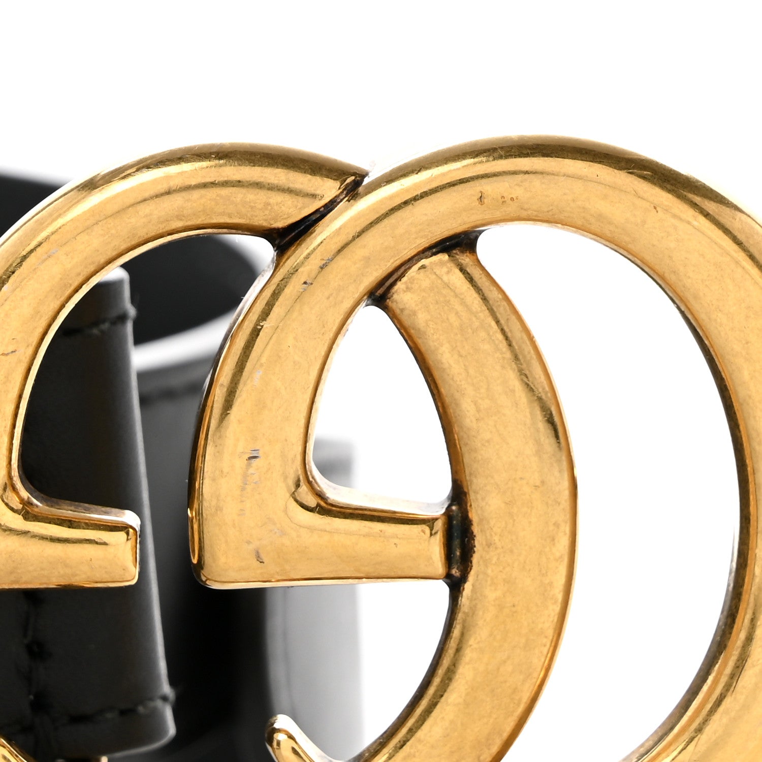 Gucci Calfskin Double GG 30mm Belt 75 30 Black 6 of 7
