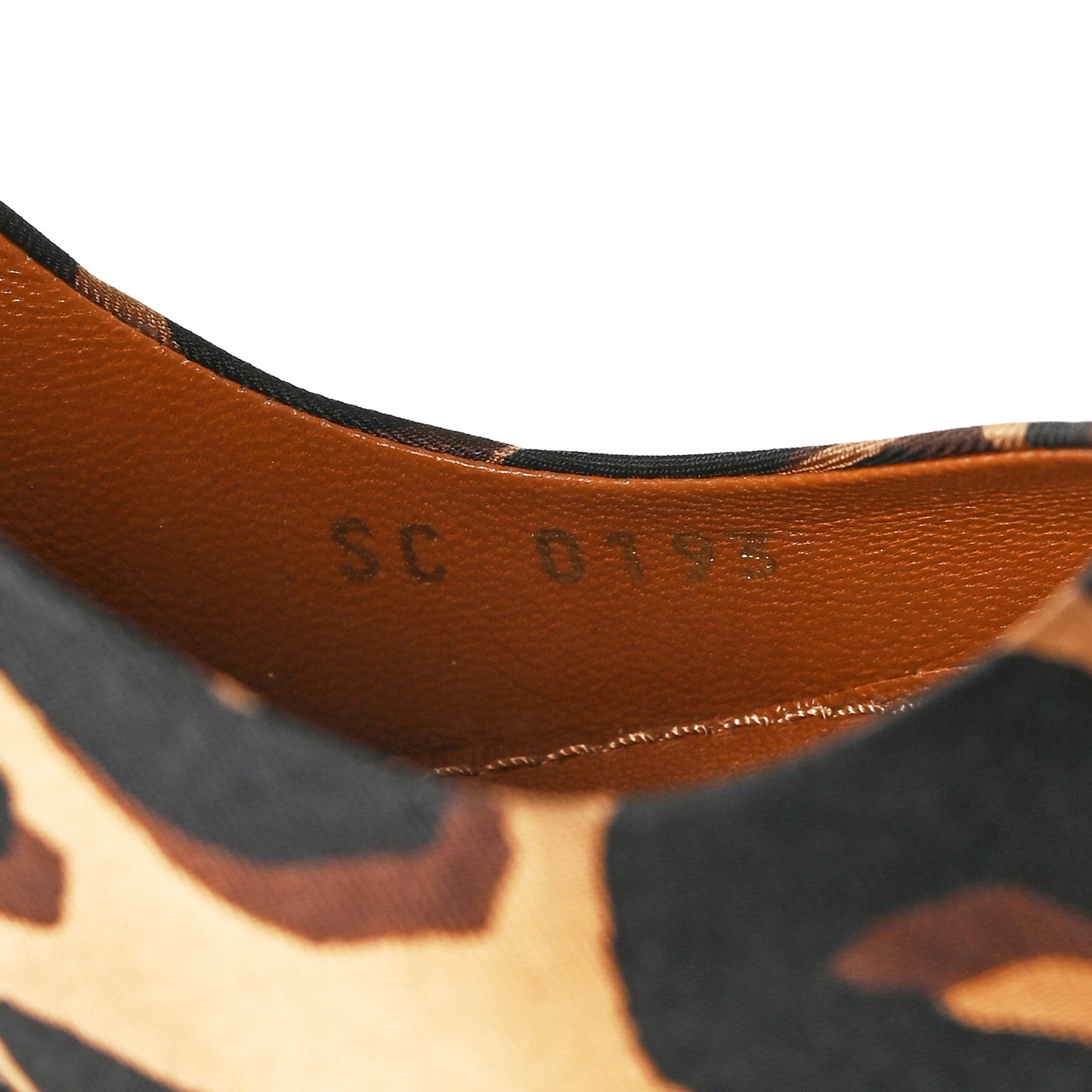 Silk Leopard Print Eyeline Pumps 35.5