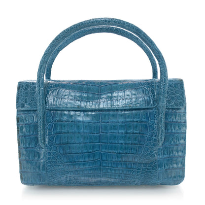 Nancy Gonzalez Crocodile Handbag Turquoise 1 of 7