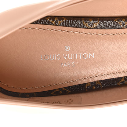 Louis Vuitton Patent Monogram Pumps 36 Nude 7 of 9
