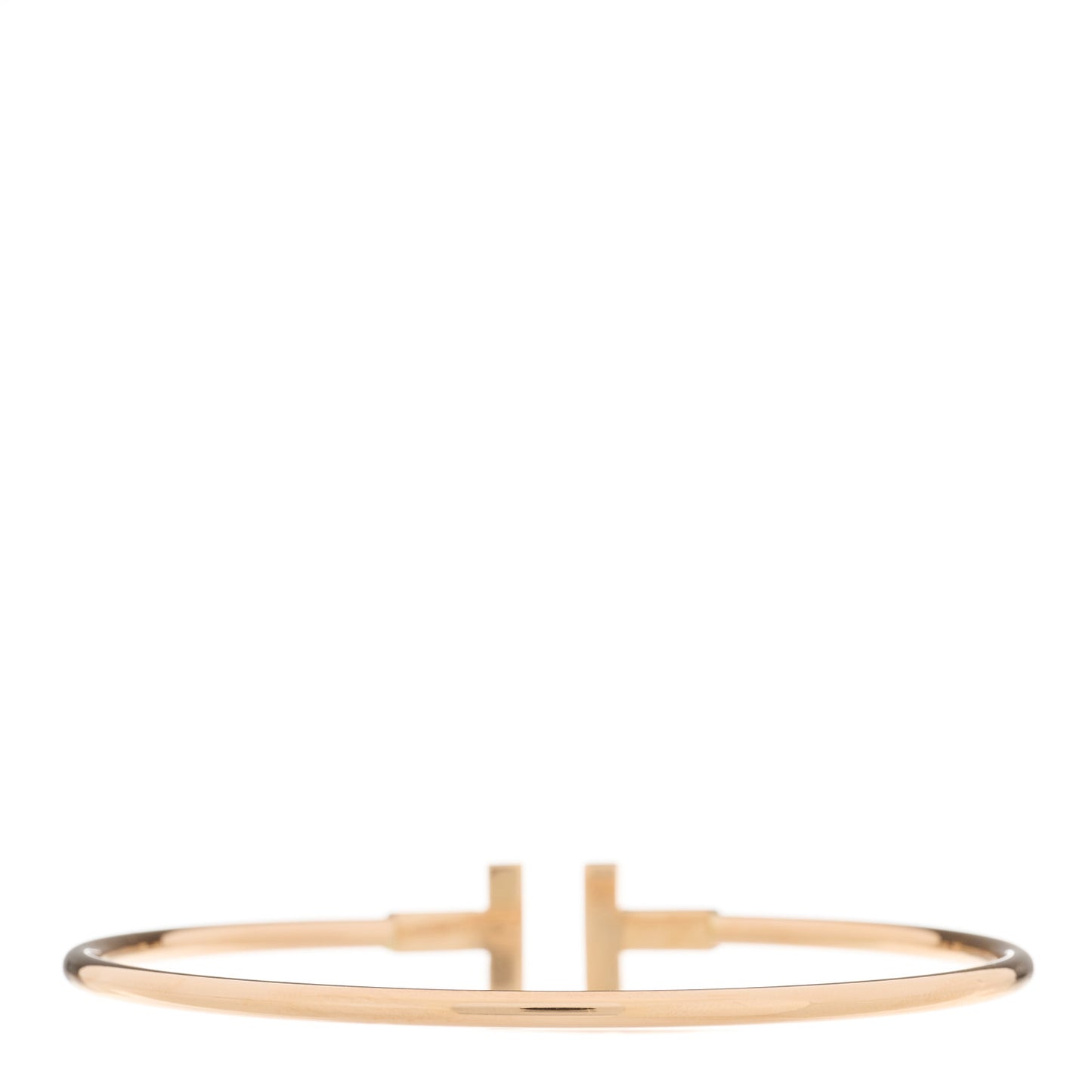 18K Rose Gold T Wire Bracelet