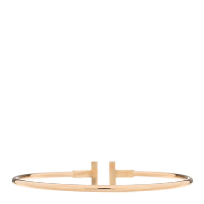 Tiffany 18K Rose Gold T Wire Bracelet 2 of 4