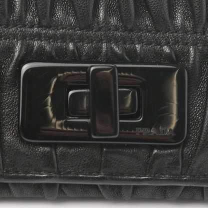 Prada Nappa Gaufre Wallet Black 7 of 7