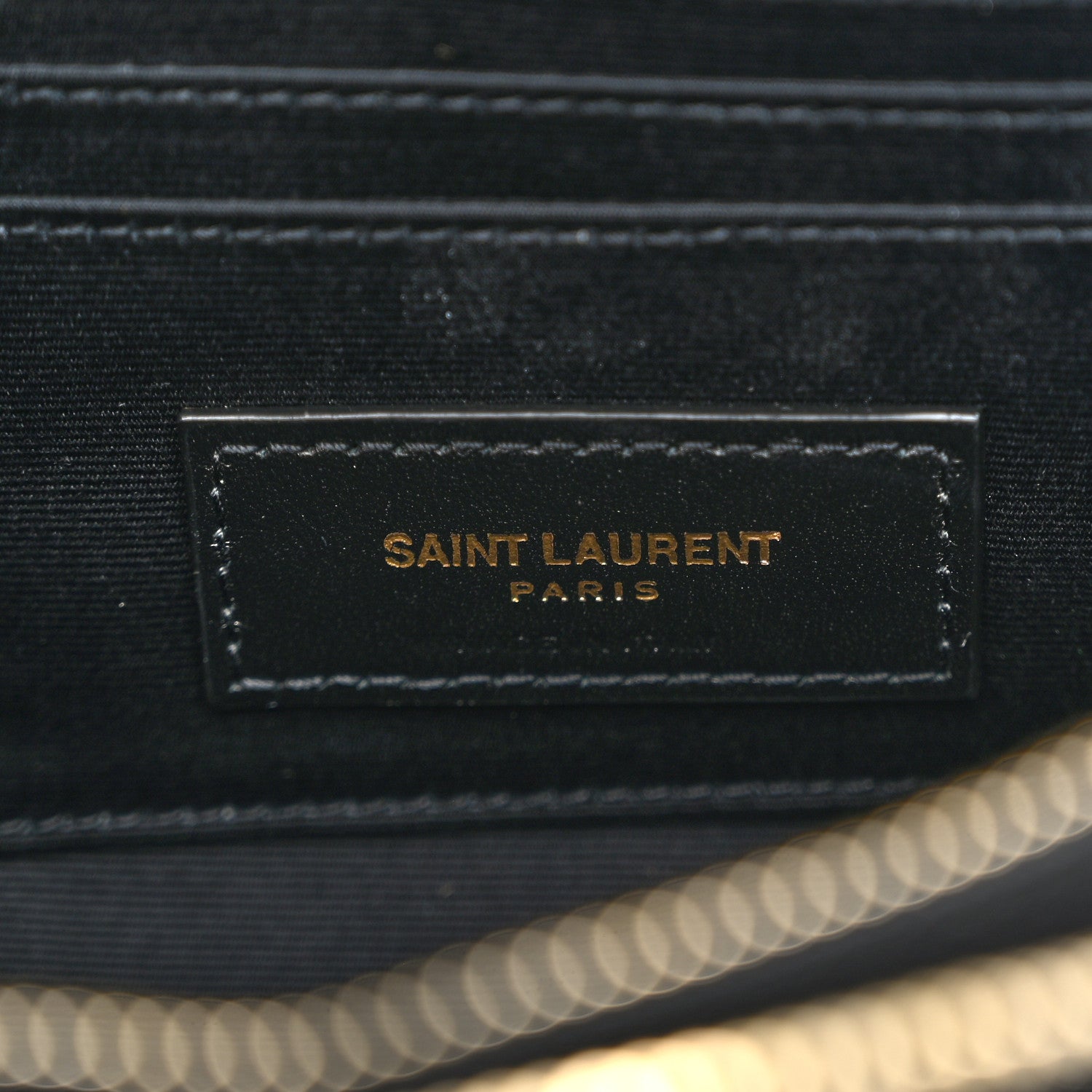 Saint Laurent Grained Lambskin Quilted Mini Becky Double Zip Bag Black 7 of 11