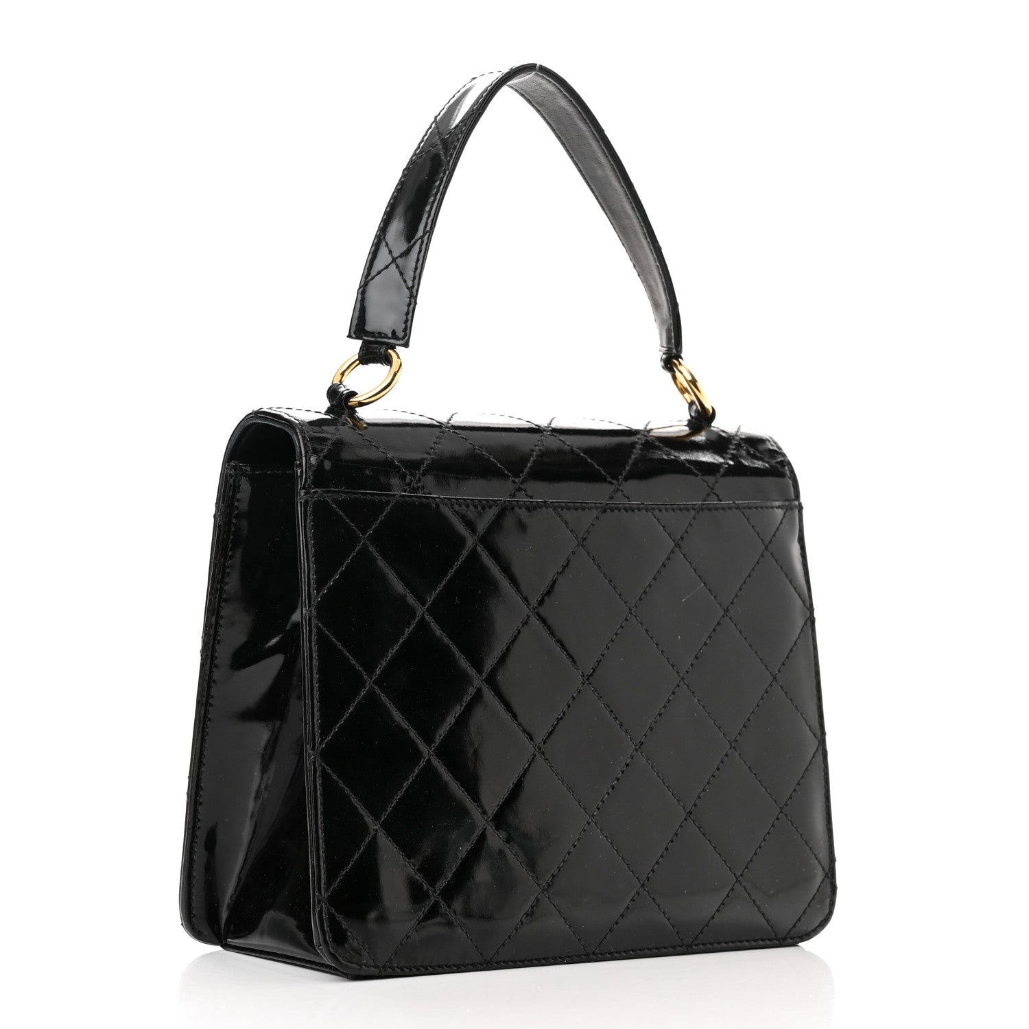 Chanel Patent Medium Kelly Flap Black 2 of 16