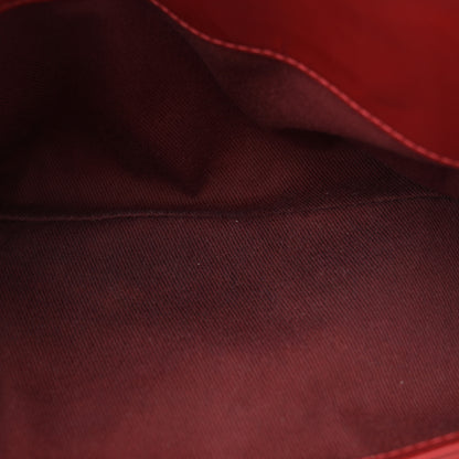 Chanel Patent Quilted Medium Just Mademoiselle Bowling Bag Red 6 of 14