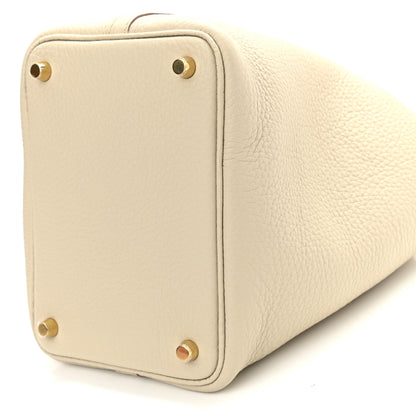 Hermes Taurillon Clemence Picotin Lock 18 PM Beton 10 of 10