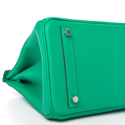 Hermes Taurillon Clemence Birkin 30 Menthe 6 of 11