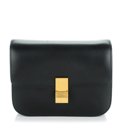 Celine Box Calfskin Medium Classic Box Flap Bag Black 1 of 7