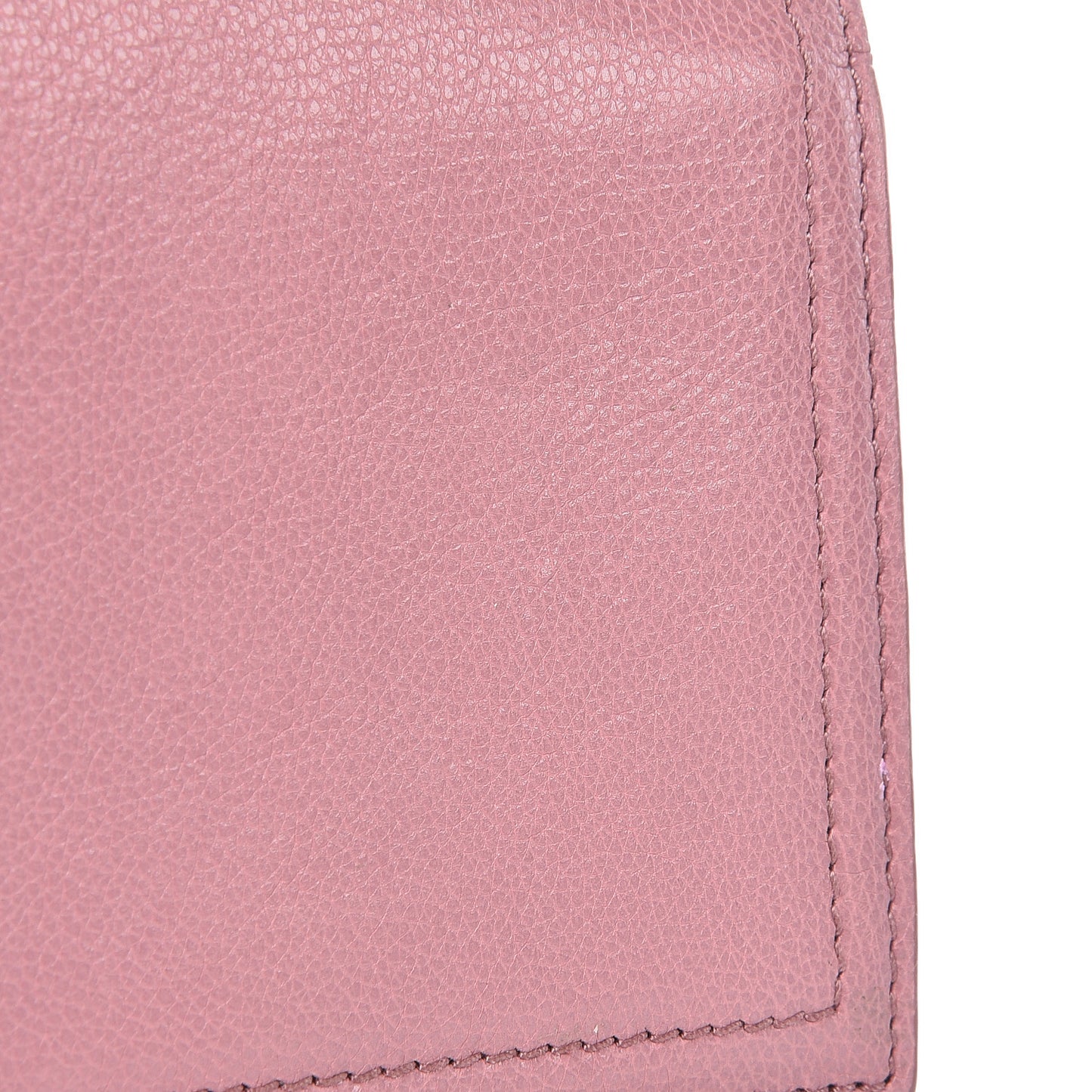 Glace Calfskin City Calfskin Etiquette Compact Wallet Loto Astrale