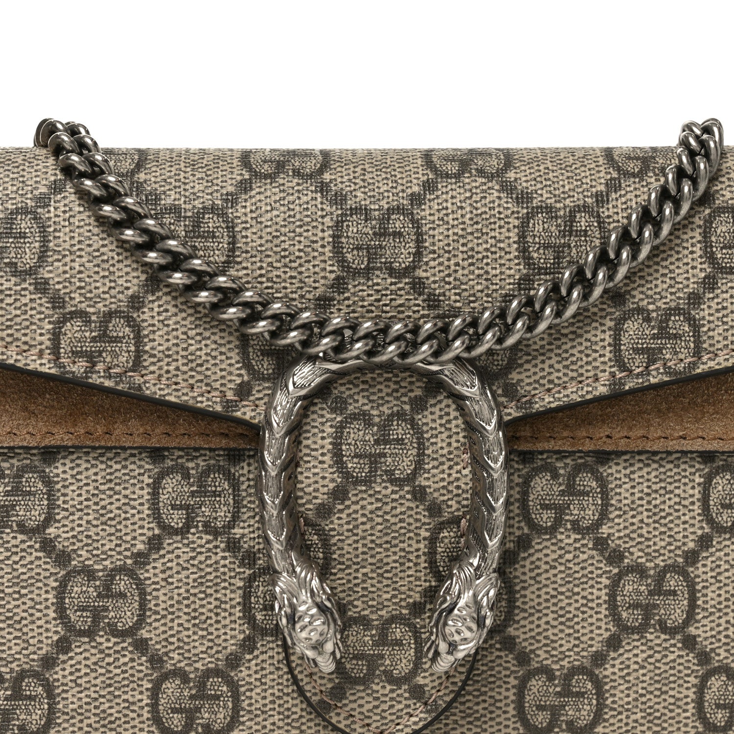 Gucci GG Supreme Monogram Super Mini Dionysus Shoulder Bag Taupe 7 of 9