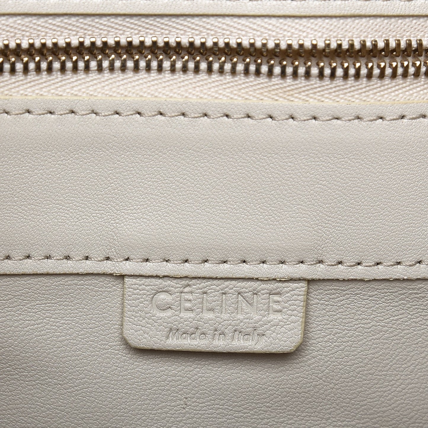 Smooth Lambskin Vertical Bi-Cabas White Grey