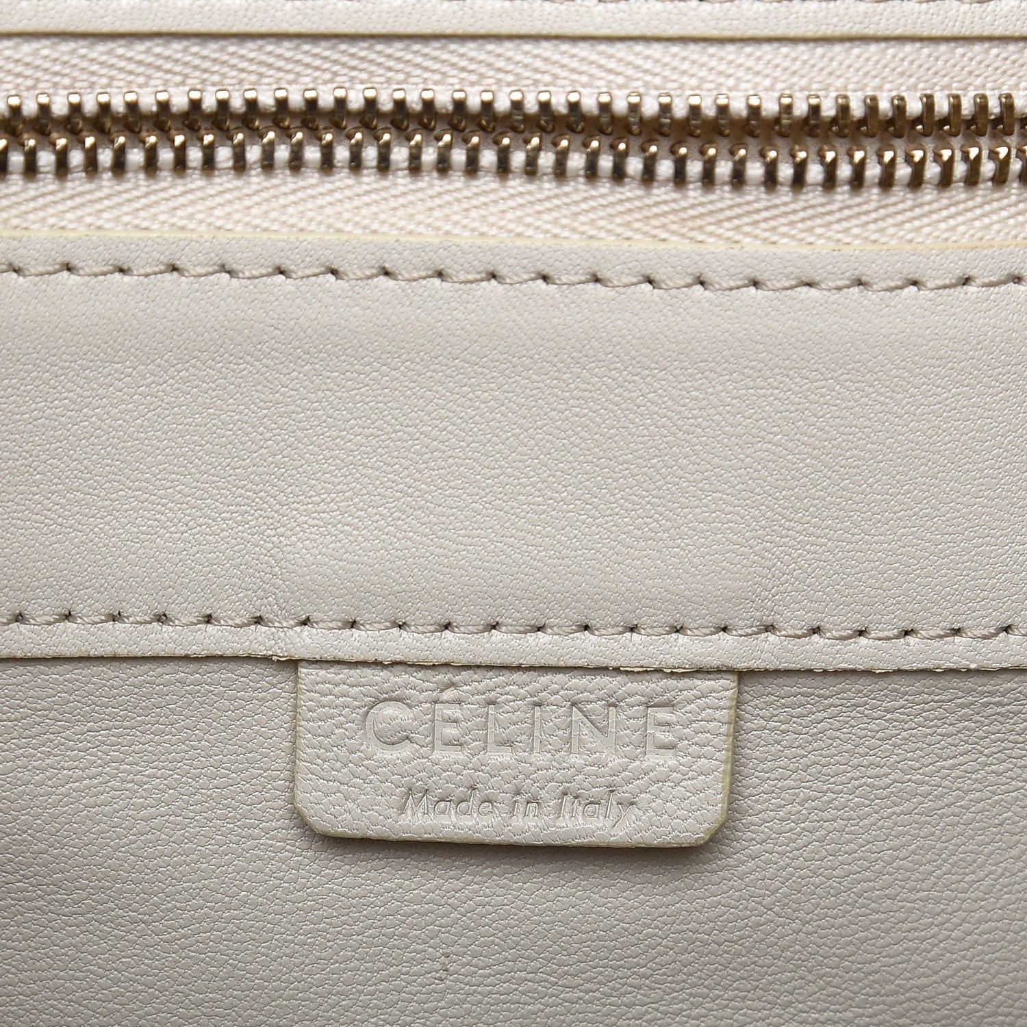Celine Smooth Lambskin Vertical Bi-Cabas White Grey 6 of 14