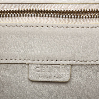 Celine Smooth Lambskin Vertical Bi-Cabas White Grey 6 of 14