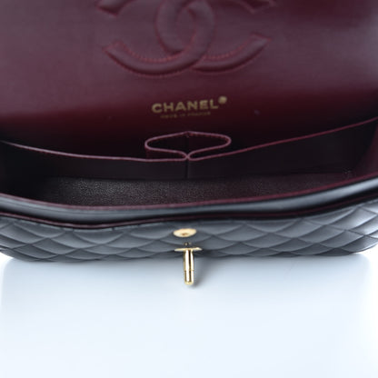 Chanel Lambskin Quilted Medium Double Flap Black 5 of 13