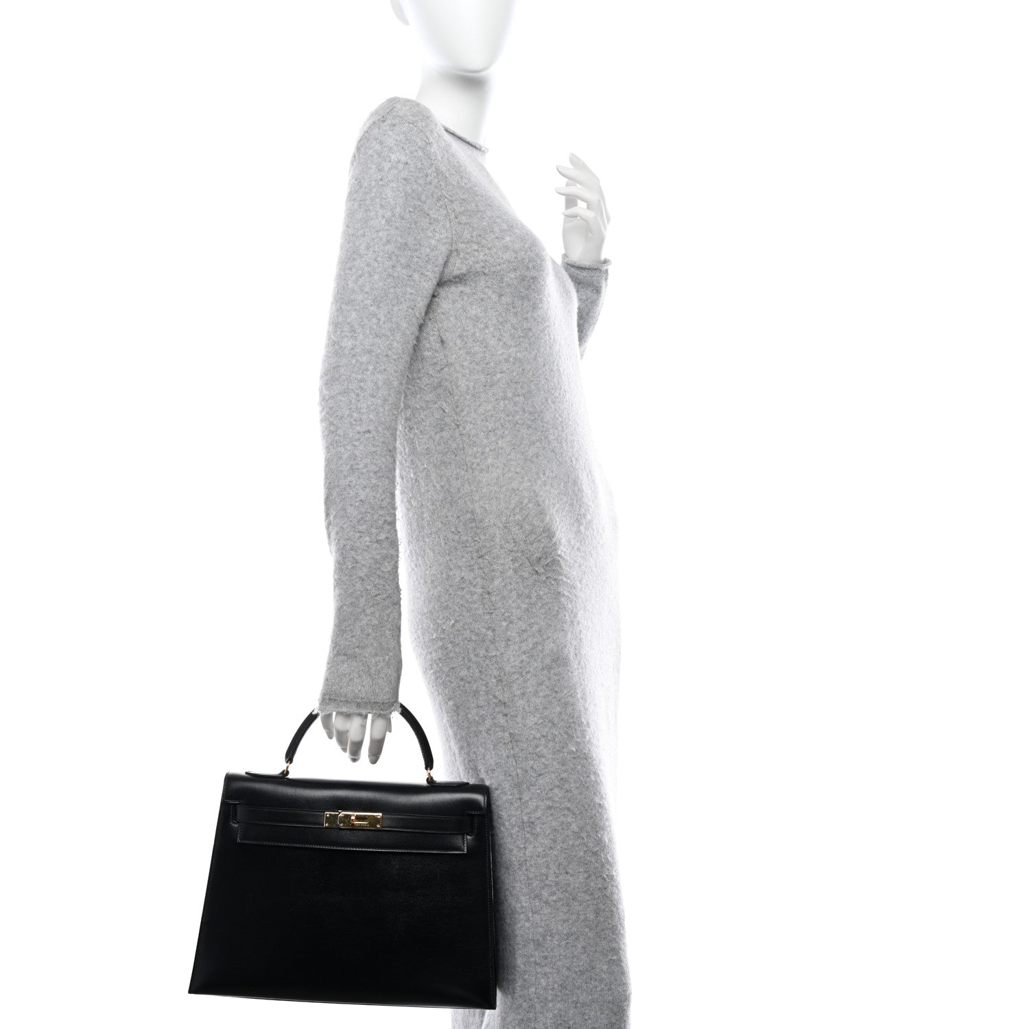 Hermes Box Kelly Sellier 32 Black 2 of 12